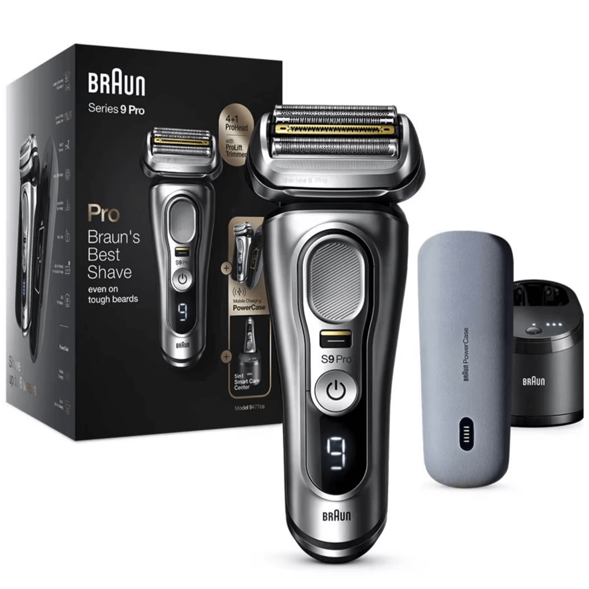 Braun Series 9 Pro 9470cc Cordless Electric Shaver w/ Power Case ⭐Tracking⭐