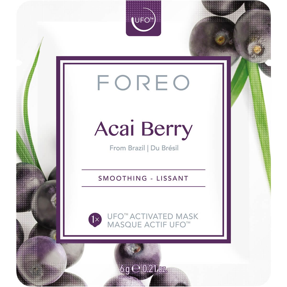 Kreditkarte FOREO Farm to Face Collection Mask CurrentBody | - Acai Berry
