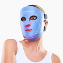 CurrentBody Blue Light LED Face Mask Series 2 on woman's face