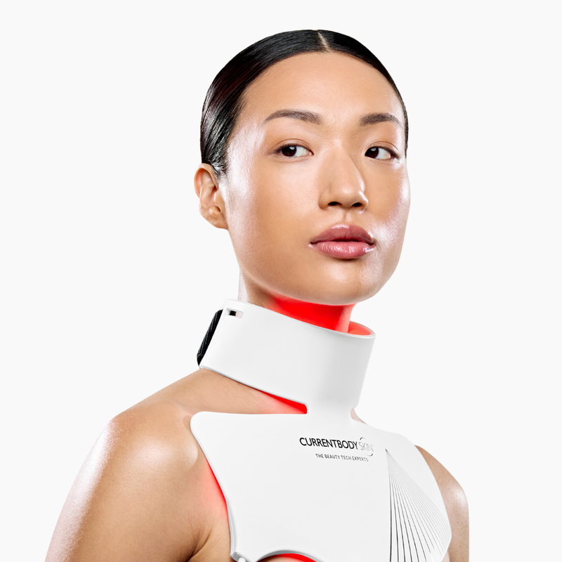 LED Neck Mask | Decolletage and Chest Light Therapy | CurrentBody LED Neck Mask | Decolletage and Chest Light Therapy | CurrentBody