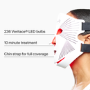 Side view of CurrentBody LED Red Light Therapy Face Mask Series 2 on face