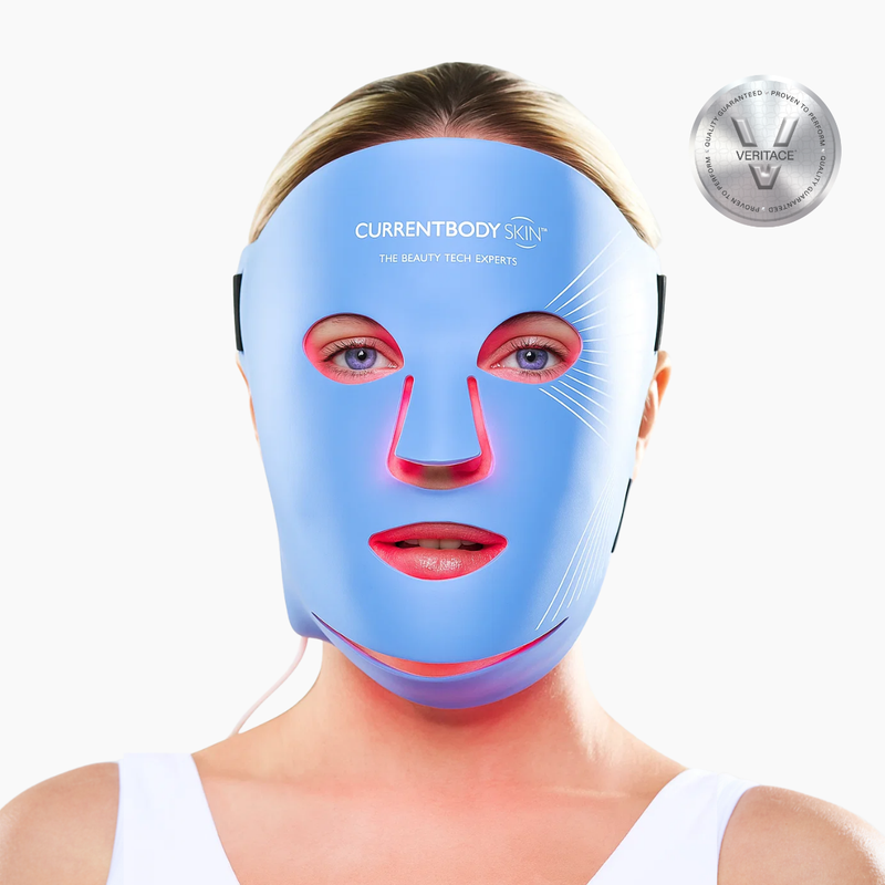 Blue LED Light Therapy Face Mask for Spots | CurrentBody Skin Blue LED Light Therapy Face Mask for Spots | CurrentBody Skin