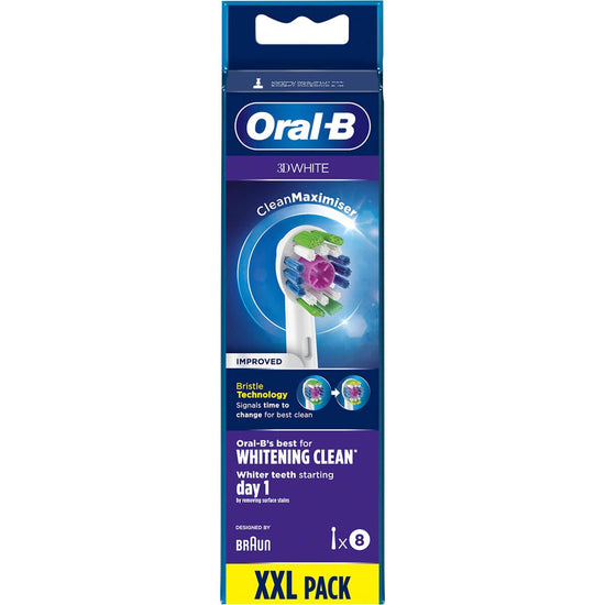 Oral-B 3D Power Toothbrush Refill Heads (8 Pack) White