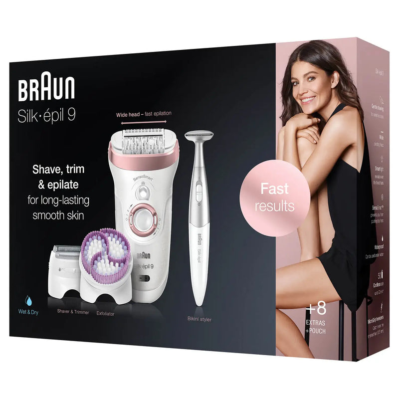 Braun Silk-epil 9 9-720, Epilator for Women Girl, Shaver & Trimmer