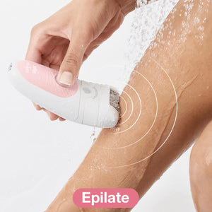 Braun Silk-épil Beauty Set 5 5-875 Starter 4-in-1 Cordless Wet & Dry Hair Removal Epilator