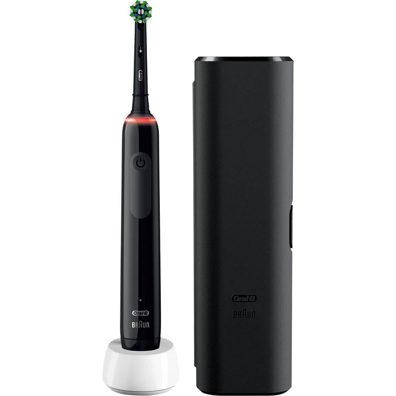 Oral-B Pro 3 3500 Cross Action Electric Toothbrush + Travel Case - Black