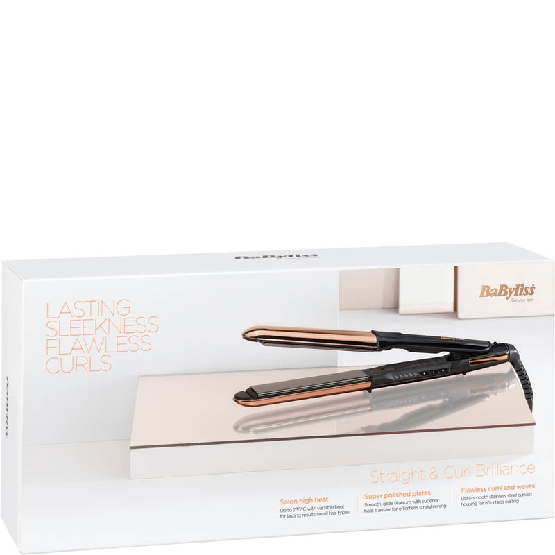 BaByliss Straight and Curl Brilliance Hair Straightener | CurrentBody